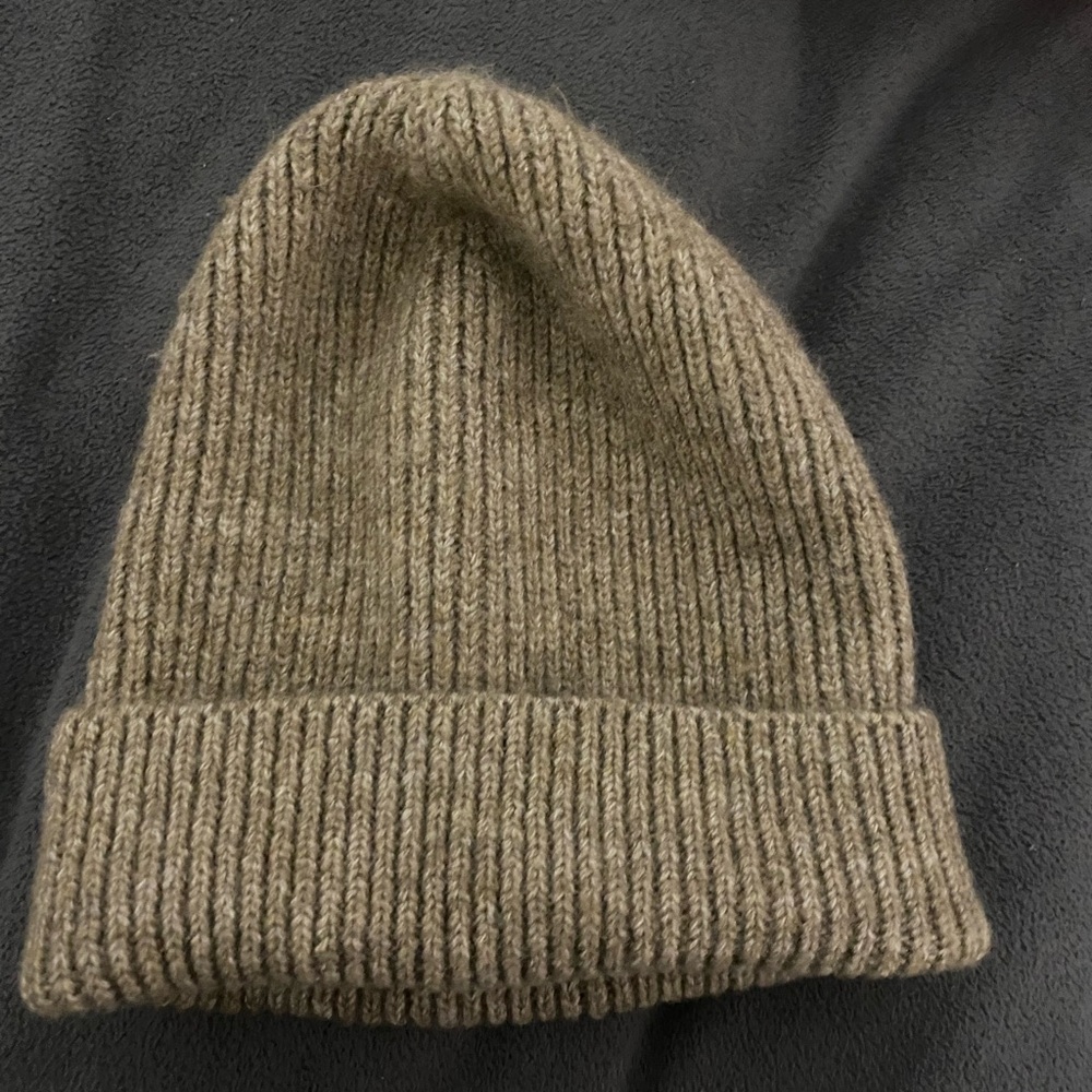 Cozy Tan Knit Beanie